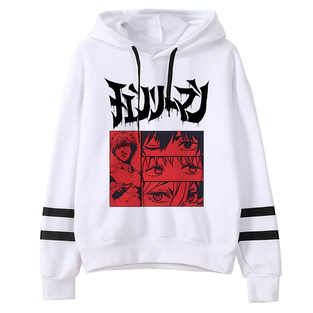 

Chainsaw Man hoodies women Korean style aesthetic anime 90s tracksuit sweatshirts women Fleece Hood