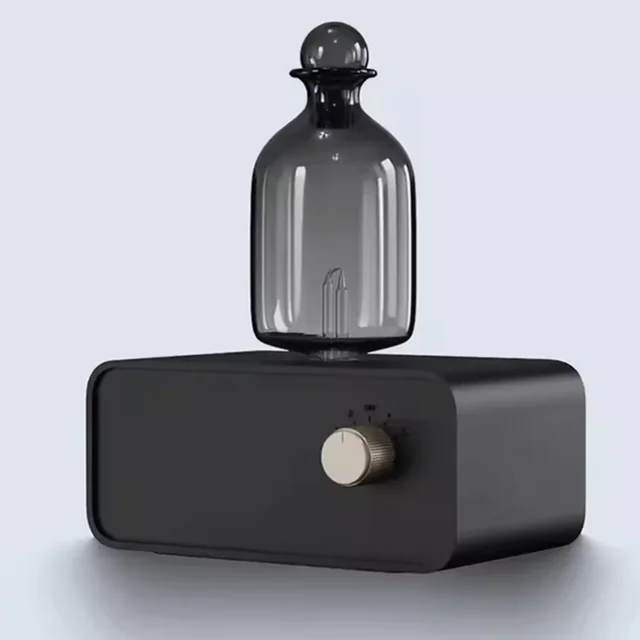 Aromatherapy Diffuser Professional Wood and Glass Essential Oil Diffuser Nebulizer Nebulizing 2600mAh Scent Machine Waterless 1