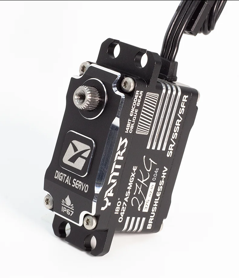 YANTRS ロープロファイルブラシレス防水サーボ 27 キロ 8.4v デジタル