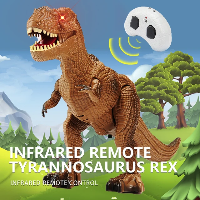 RC Dinosaur Electric Dino Tyrannosaurus Rex Animal Infrared Remote Control Walking Roar Kids Pet Boy Toys Children Gifts 1