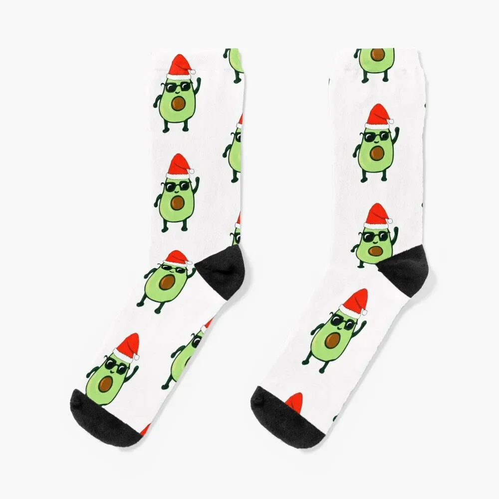 

Avocado dances Christmas funny gift idea Socks Non-slip golf designer brand Socks Man Women's