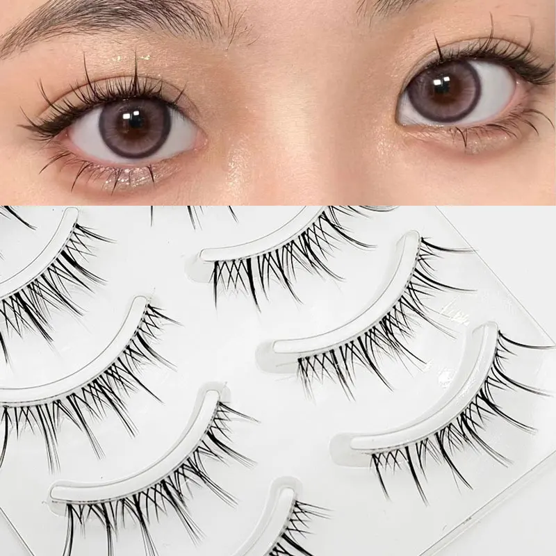 5Pairs Manga Lashes Fox Eye False Eyelashes Cat Eye Lashes Anime Eyelashes  US