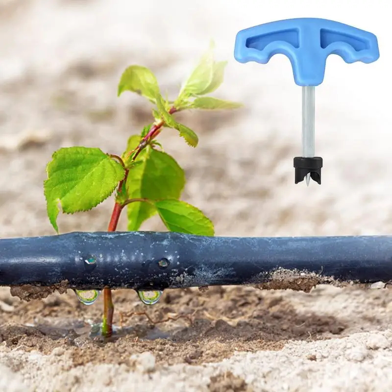 DIY Tools Punch Drip Hole Irrigation Automatic Tool Lines Drippers Lawn Single Puncher Watering Garden Tubing Tube Equipment Kits PE Water