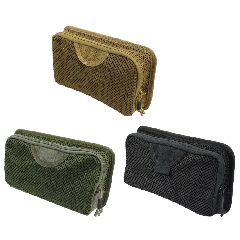 

Utility Admin Bag Double Zipper Nylon Mesh Pocket for Tools