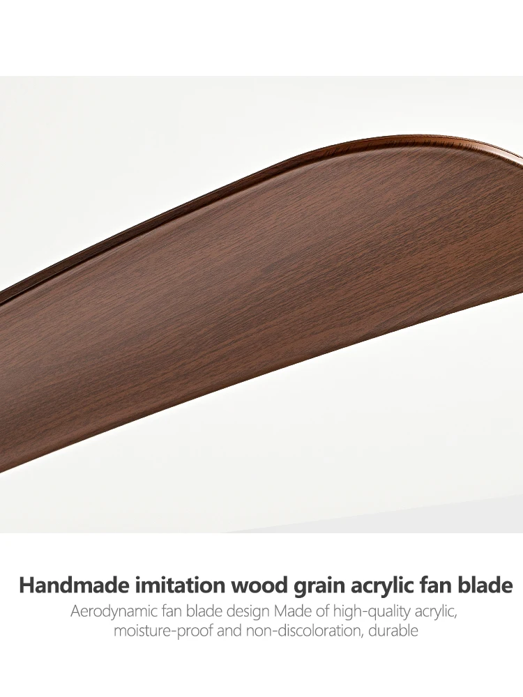 46 Inch Modern DC Ceiling Fan Light Led Lamp Remot Control Black Plastic Leaves Fans Home 110-220V Restaurant lights