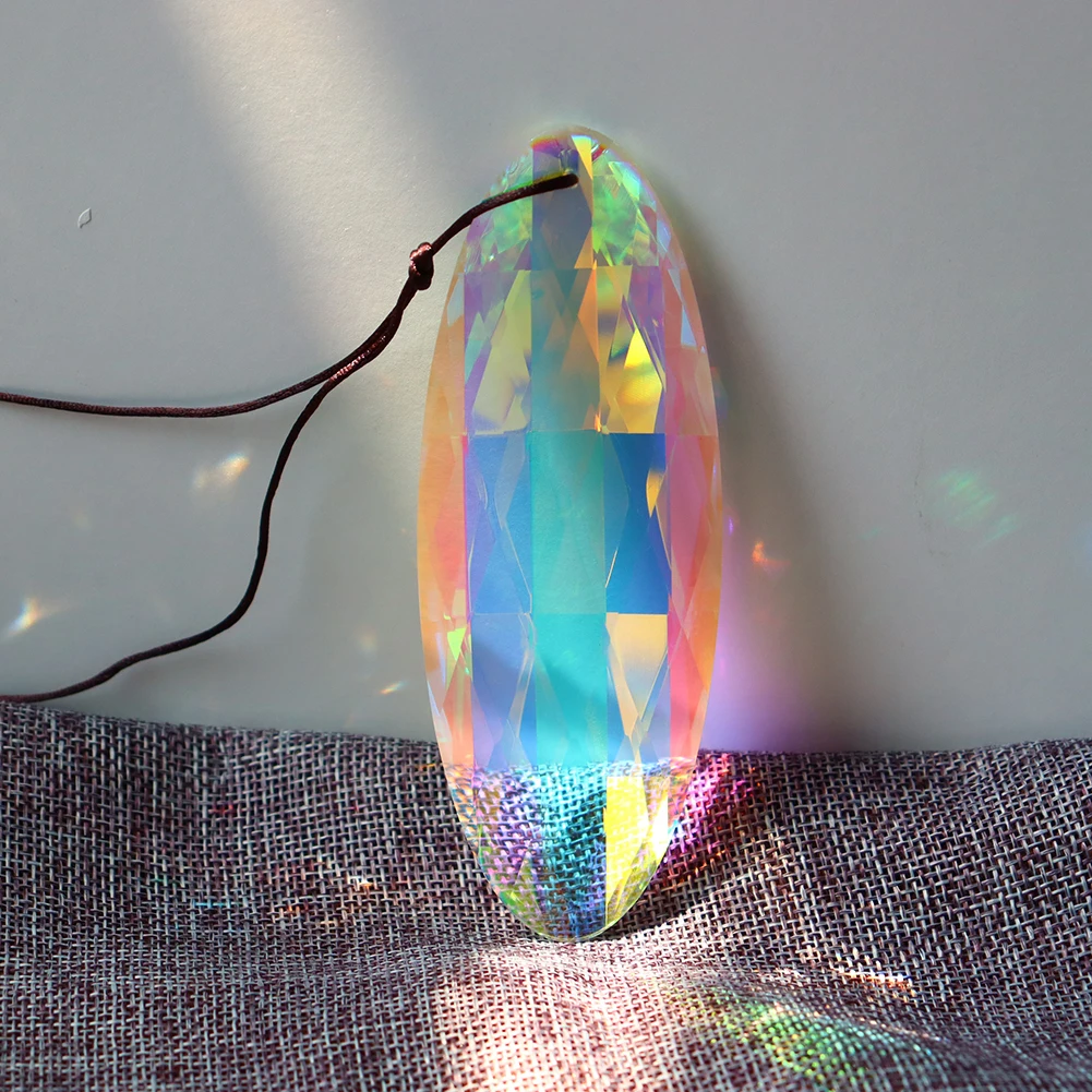Hanging Crystals Prism Sun Catchers Rainbow Maker Chandelier Crystal Pendant Drops DIY Ornament Craft Home Wedding Decor
