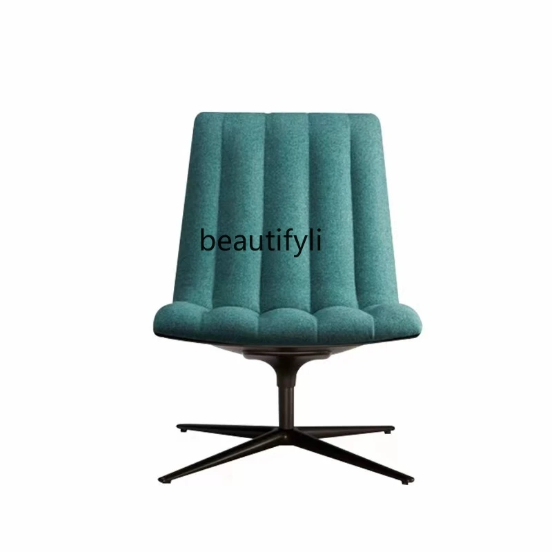 

FRP Design Special-Shaped Simple Leisure Chair Model Room Metal Foot Eggplant Shape Backrest Office Chair furniture