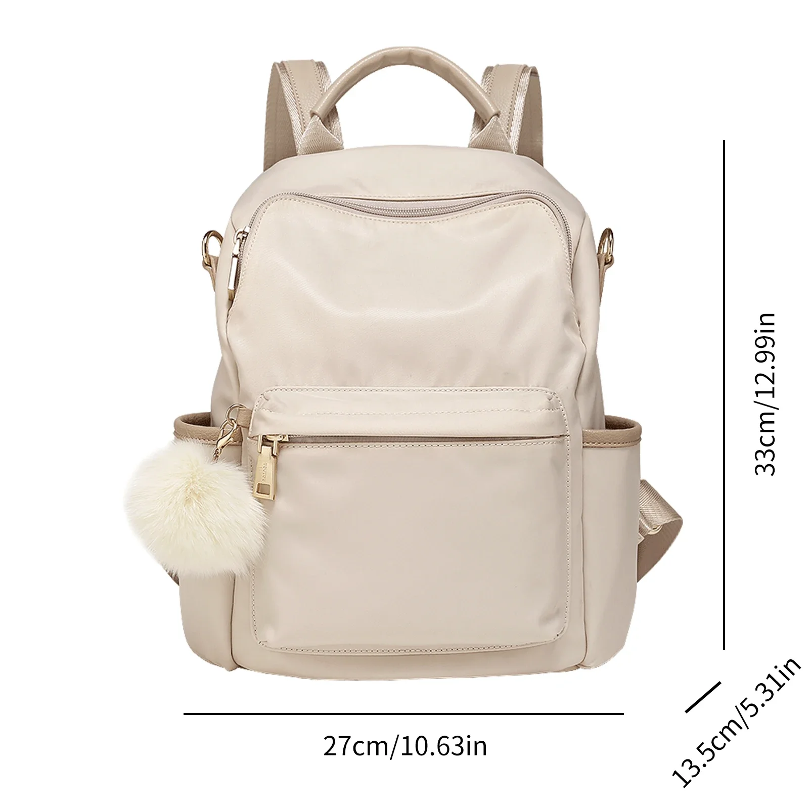 TOUTOU Shoulder Bag for Woman Luxury  Fashion 2024 Oxford Travel Backpacks Casual Soft Solid Large Capacity for Teenagers Girl