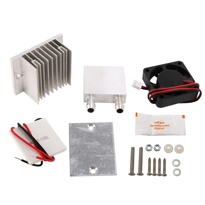 

RISE-60W Thermoelectric Peltier Refrigeration Cooler TEC1-12706 12V Semiconductor Air Conditioner Cooling System DIY Kit