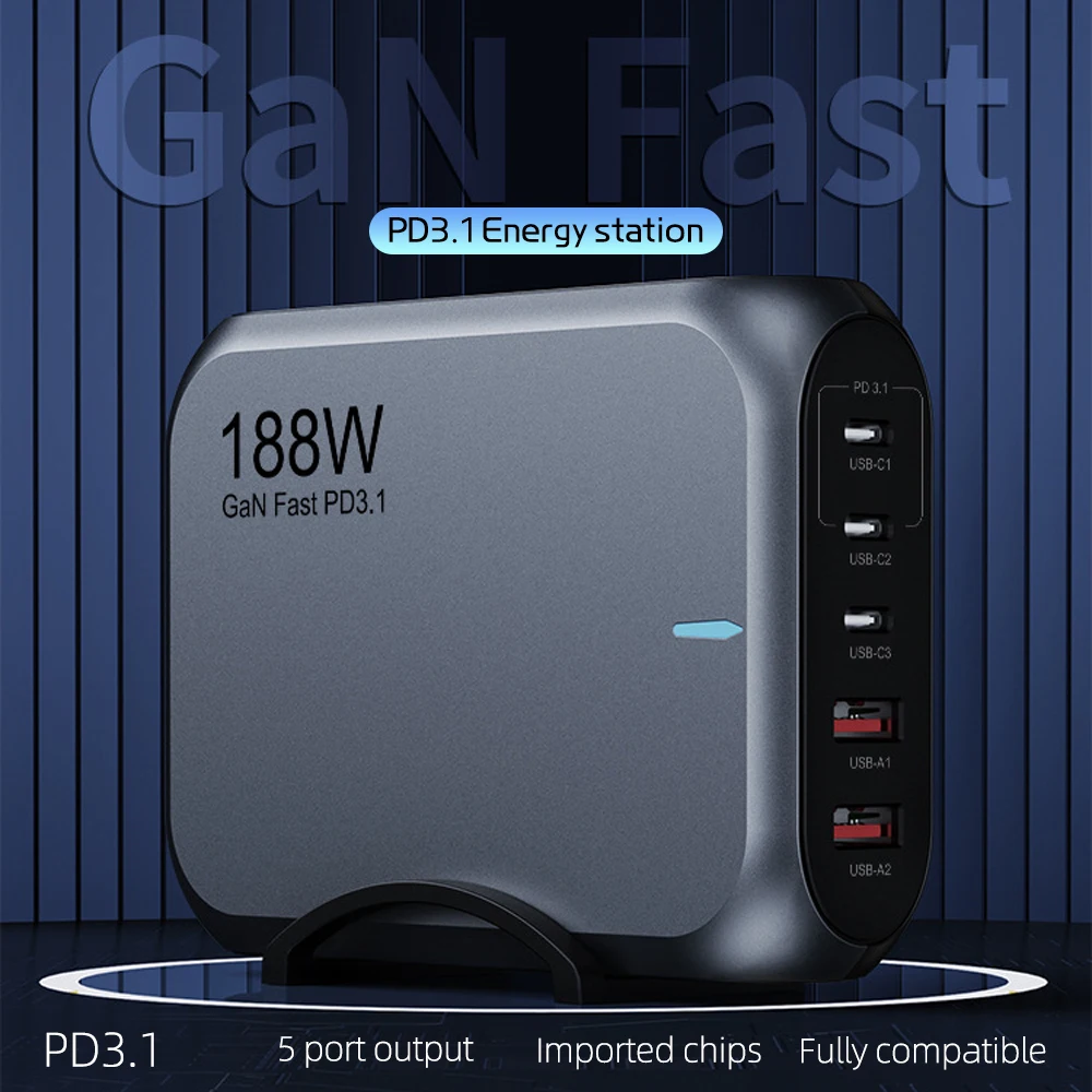 Why the 188W GaN Desktop Charger Is the Most Practical Fast Charging ...
