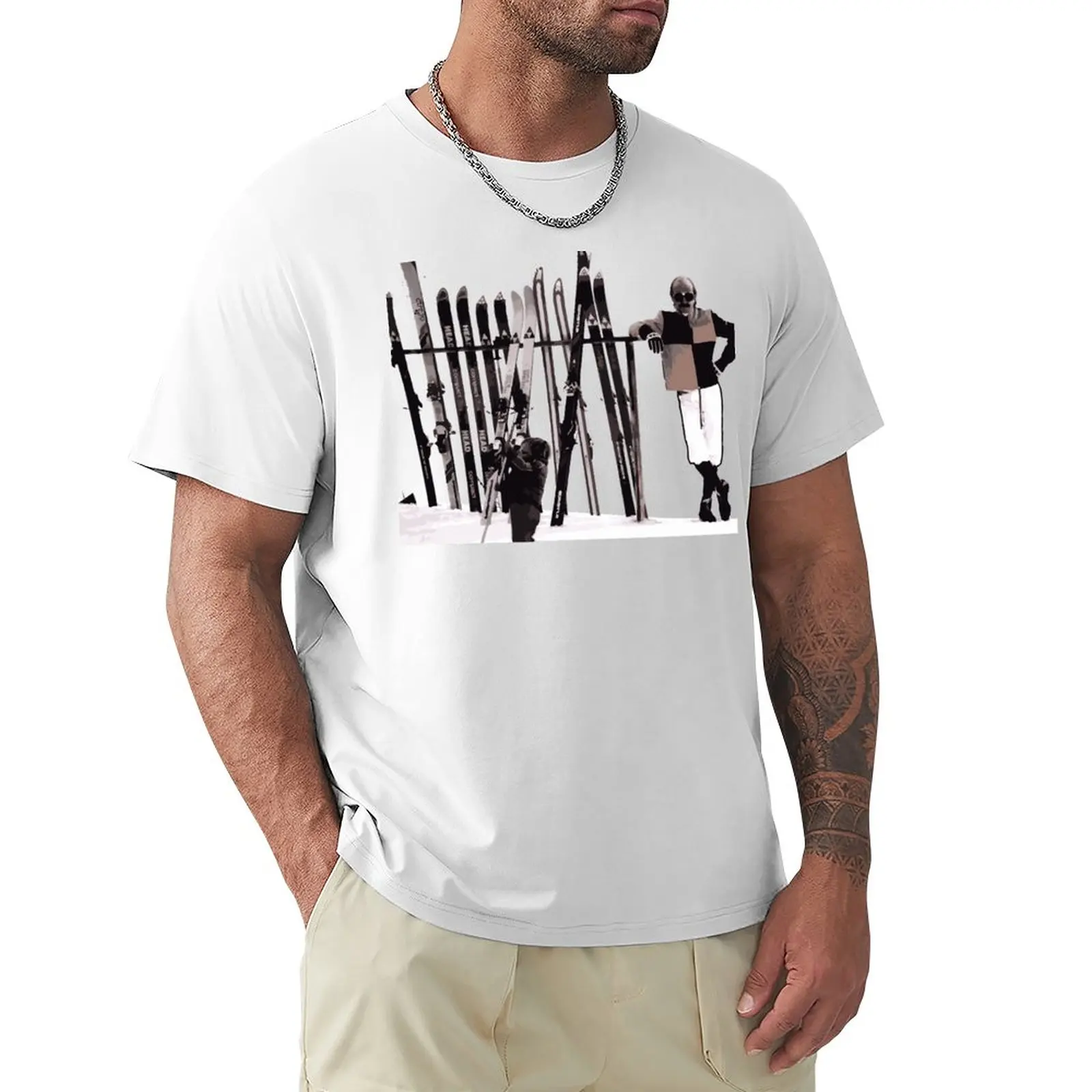 

The tanned are skiing T-Shirt shirts graphic tees Oversized t-shirt Men's t-shirts