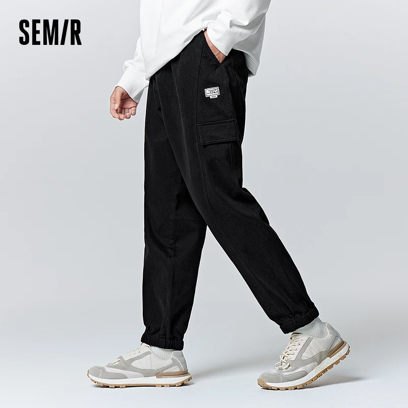 

Semir Casual Pants Men Winter Simple Workwear Style Comfortable Brushed Fashion Casual Sports Loose Jogging Trousers