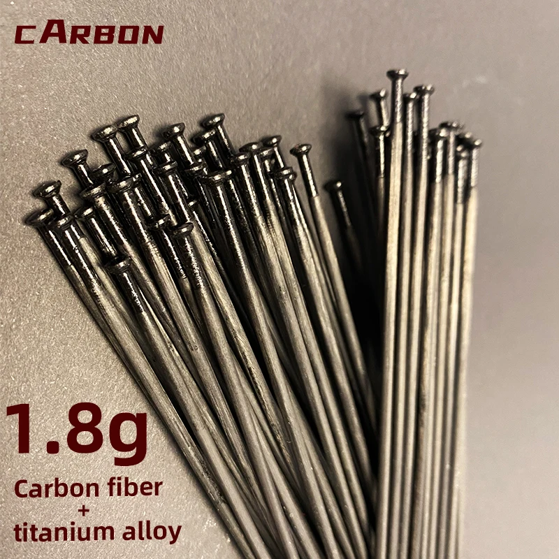 Carbon spokes cycling spokes lightest 1.8g thin flat 52pcs