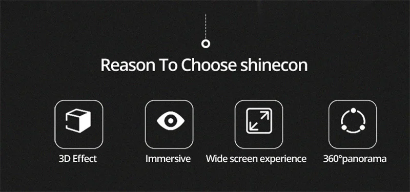Shinecon 3D Virtual Reality VR Glasses Goggles Devices Helmet Headset Viar Lenses For Smartphones Phone Smart Children Realidade