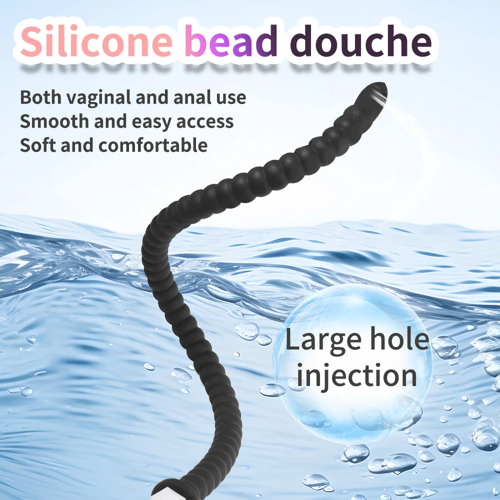 Douche Silicone Enema Syringe 30/40/50cm