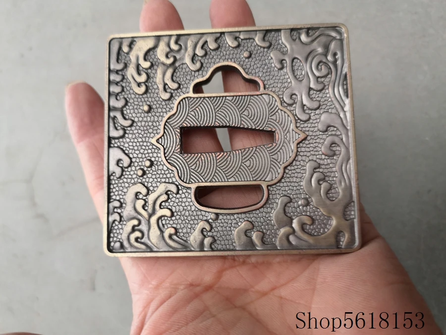 

Square spray tsuba fuchi Menuki For Japanese katana wakizashi tanto