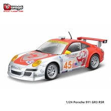 

Bburago 1:24 Scale Porsche 911 GT3 RSR Weissach alloy racing car Alloy Luxury Vehicle Diecast Cars Model Toy Collection Gift