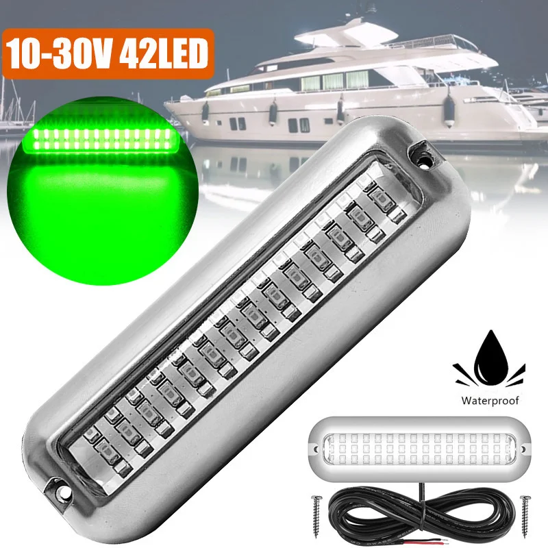 

1pcs 5 Inch Yacht Underwater 42 LED Navigation Light For Yacht Boat Stern Anchor Light 10-30V Marine Boat Sailing Signal Lamp