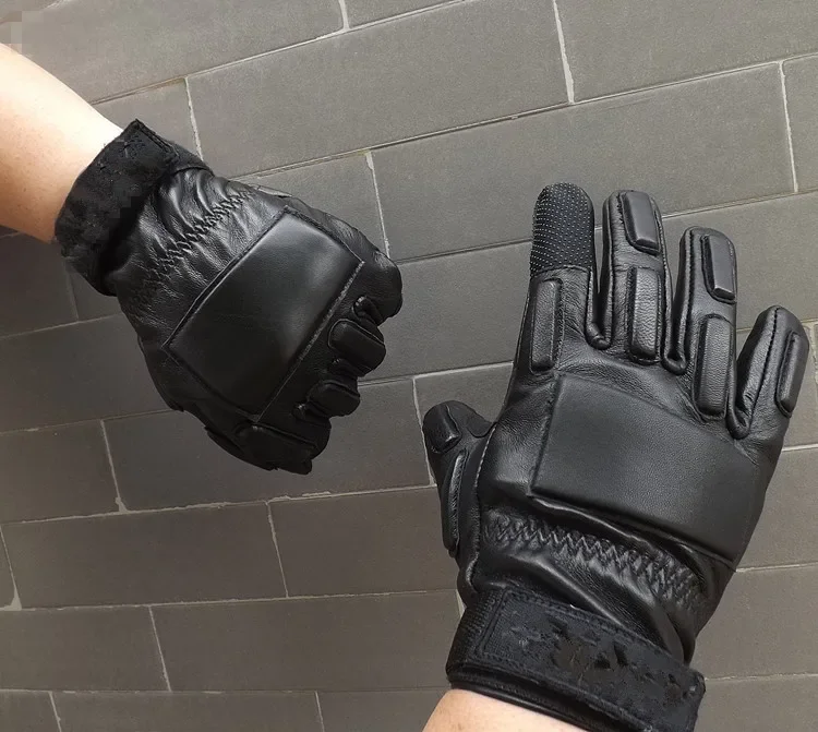 gants moto cuir homme – vue 3
