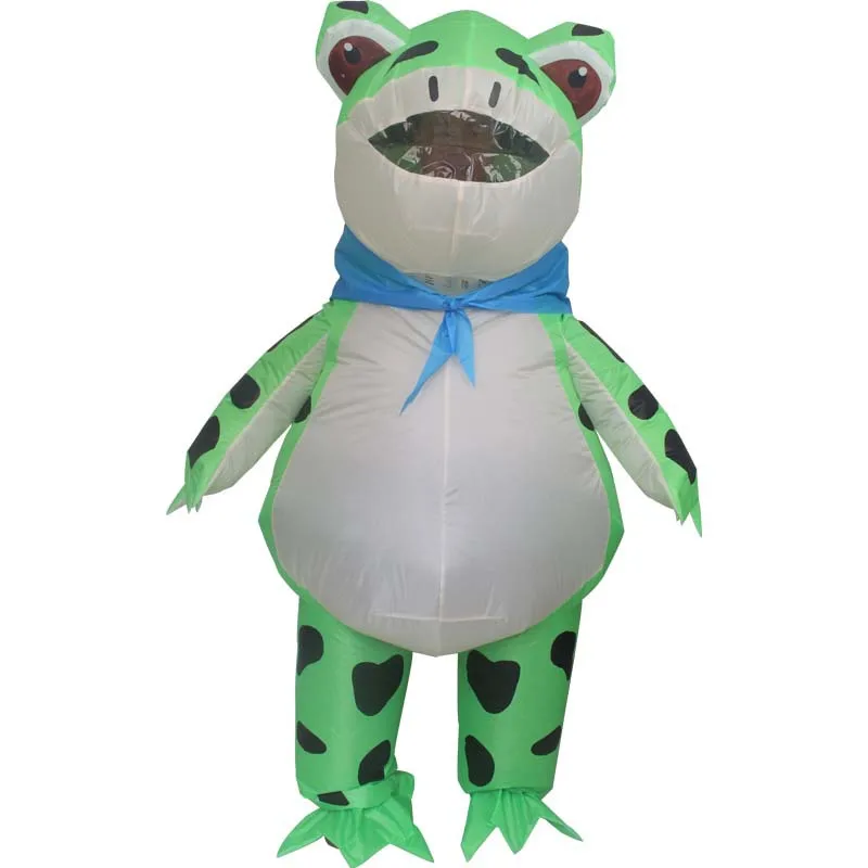 Simbok New Frog Inflatable Costume Funny Blow Up Suit Party Clothing
