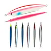 1PC Fast JIg Lure 60g80g100g Fishing UV Glow Jig 3D Print Speed Falling Angler Metal Hard Bait Sinking Jigging Pesca Bait 1