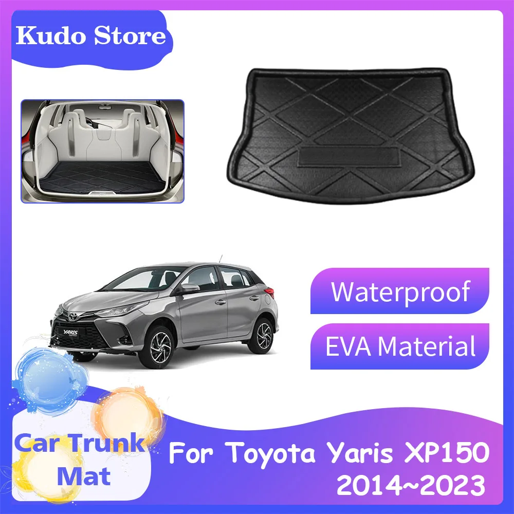 

Car Trunk Mats for Toyota Yaris XP150 Hatchback 2014~2023 Luggage Tray Pad Storage Carpet Rear Boot Cargo Liner Cover Accessorie