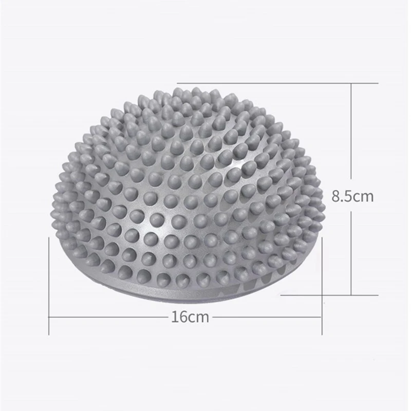 Yoga Ball PVC Inflatable Massage Point Half Fit Ball Balance Trainer Stabilizer 16cm GYM Pilates Fitness Balancing Massage massage ball yoga ball