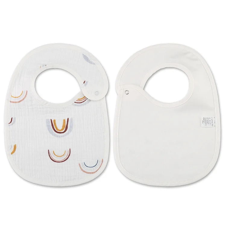 Soft Cotton Waterproof Baby Bibs & Burp Cloths Set