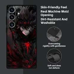 Black Clover Anime Soft Black Phone Case - Samsung Note20Ultra (Black1)