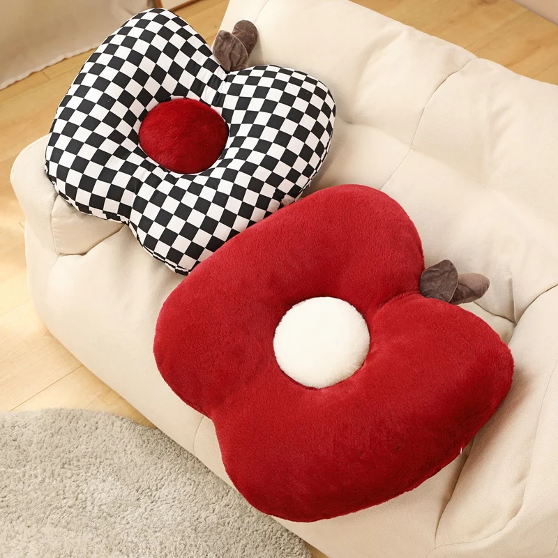 

Лидер продаж, мягкие плюшевые игрушки в скандинавском стиле с мультяшными яблоками, 48 см, набивная Подушка, домашний декор, подушка для девочек, детские подарки на день рождения