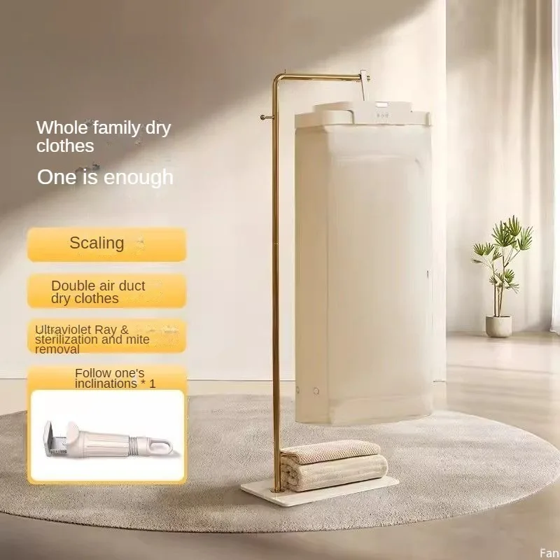Home Dryer 1-4H Timer Bathroom No Rinse Wall Mounted Baby Room Folding Air Dryer 3D Hot Air Mini Dryer Machine 2