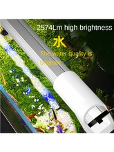  Aluminum Fish Tank Light Led Full Spectrum Aquarium Brightening Waterproof Clip Water Plant Lighting Fluorescent Fixture 8-146CM 