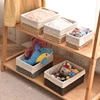 Fabric Storage Basket With Lid Desktop Woven Storage Basket Stackable Sundries Organizer Household Rattan Woven Storage Basket 5