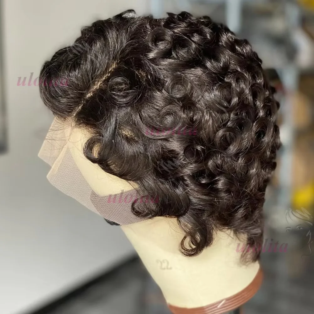 13X4 HD Full Frontal Wig Short Bob Human Hair Wigs For Women Glueless Lace Wig Preplucked Hairline - Image 3