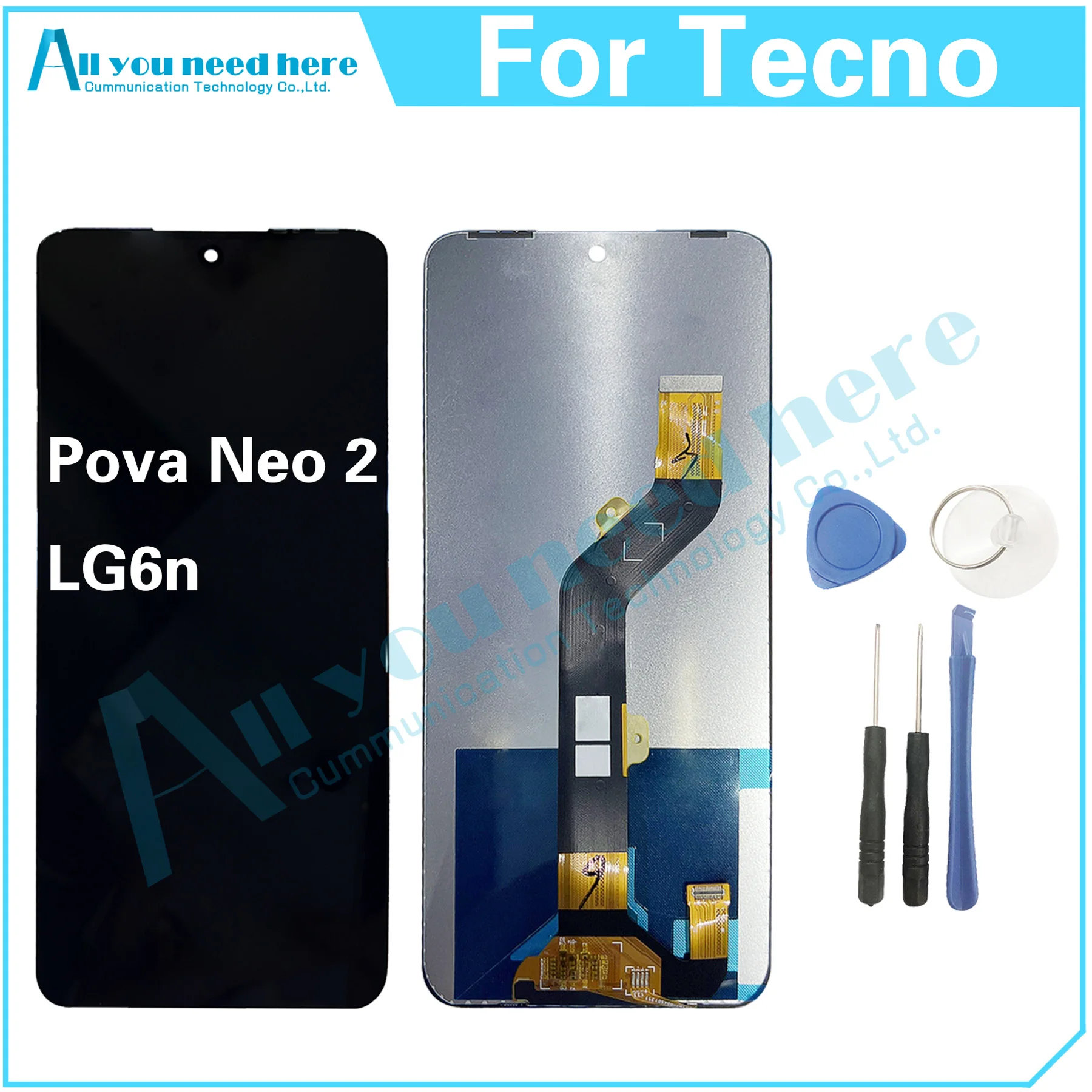 

For Tecno Pova Neo 2 LG6n LCD Display Touch Screen Digitizer Assembly Replacement