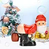 Funny Bubble Machine Santa Bubble Toy Electric Santa Butt Blowing Bubbles with Music and Lights Christmas Gift for Kids 2