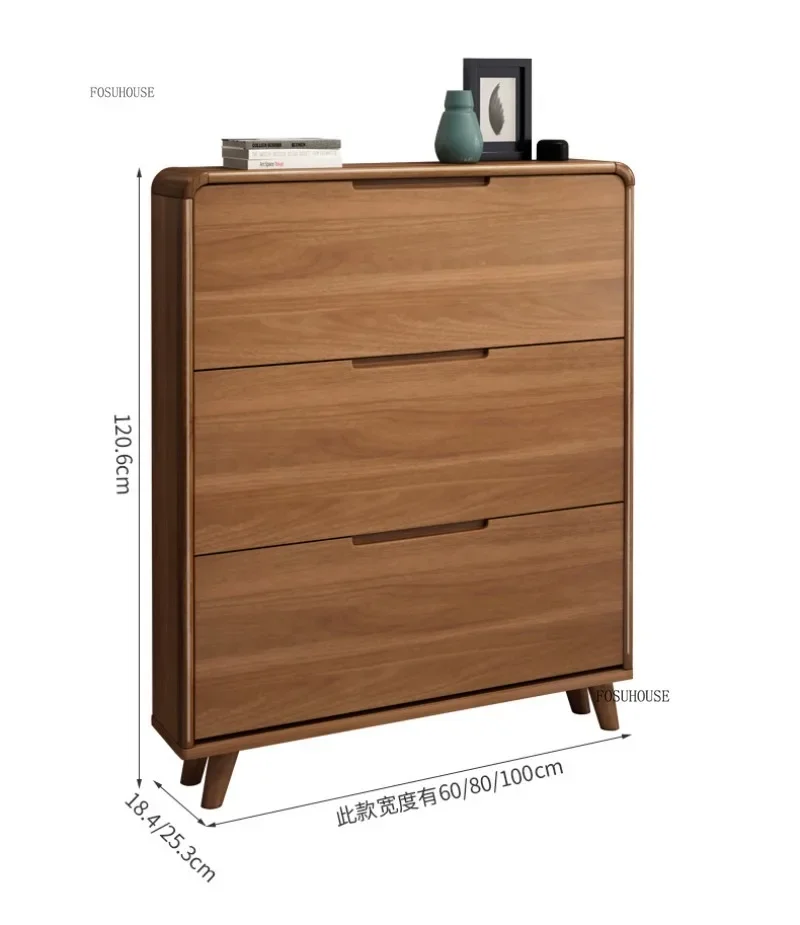 Description Picture 2 of itemModern Wooden Rack Shoe Cabinet Shelf Living Room Organizer Narrow Shoe Cabinets Hallway Space Saving Home Furniture c