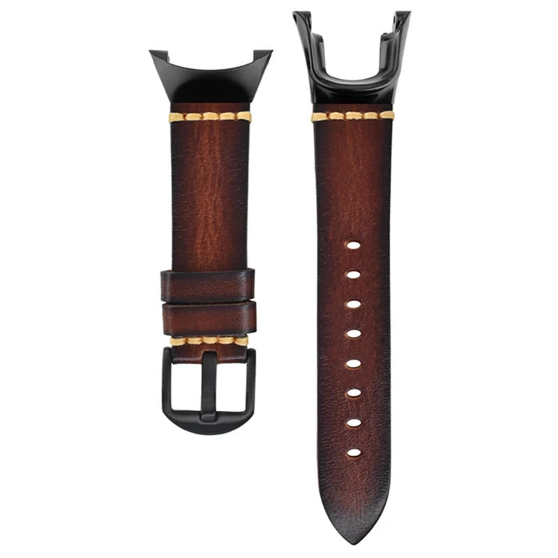 Wtitech Braccialetto Con Cinturino In Pelle Di Vacchetta Concia Vegetale Vintage Per Suunto Ambit/Ambit2/Ambit3 Sport/Run/Peak