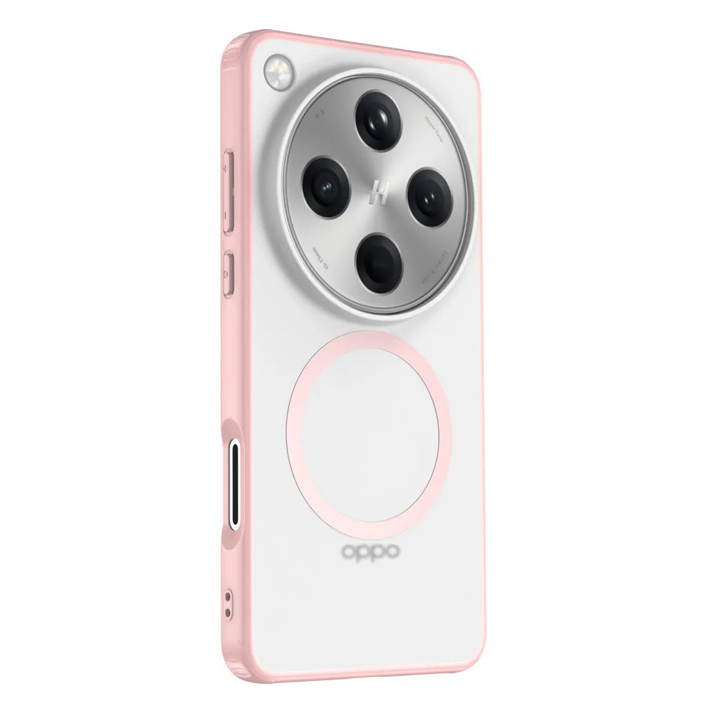 Enhanced Magnetic Shockproof Phone Case with Airbag Design - Matte Translucent Finish