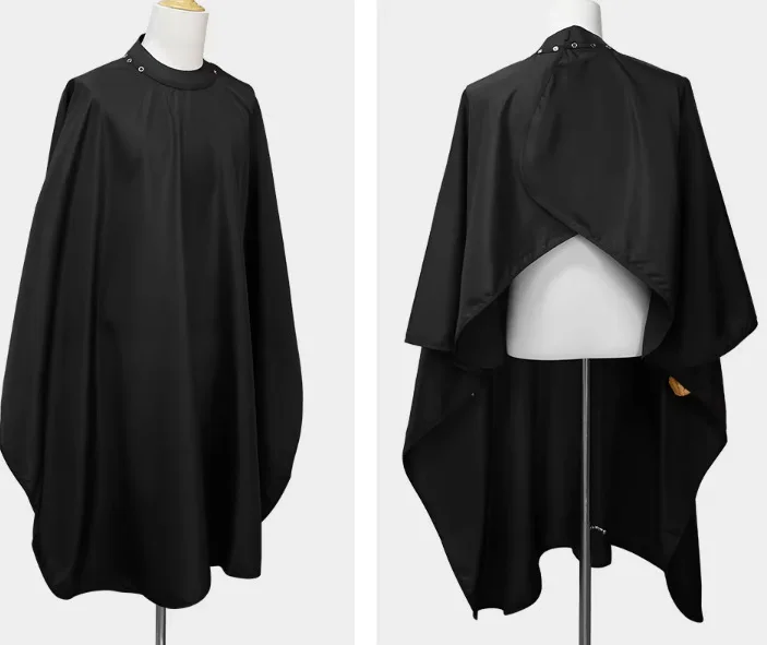Personalisiertes Logo, transparenter Friseurumhang, Silikonhalsband, kein Haarstab, Unisex, neuartiger Stil, nur für Friseure – Detail 10