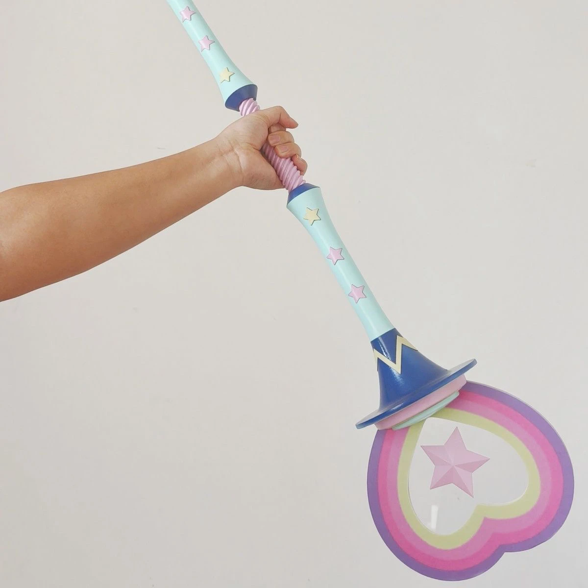 Luxanna Crownguard Staff Prop LOL The Lady of Luminosity Valentine's Day Staff Cosplay Weapon Props for Christmas Fancy Party