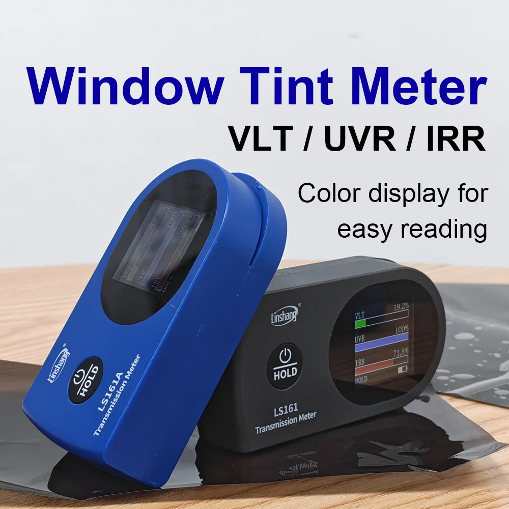 New Release Automotive Window Tint Transmission Meter LS161 LS161A UVR IRR VLT Tester for Car Heat Insulation Solar Film WF