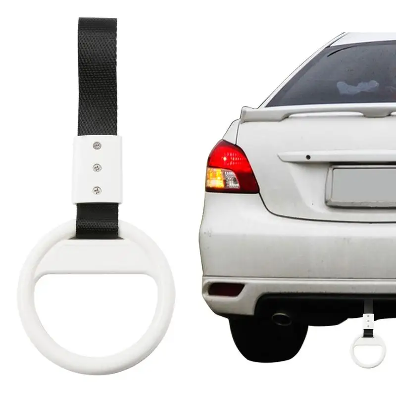 

Car Warning Ring Flexible Tsurikawa Handles Car Handle Rings Wear-resistant Auto Interior Exterior Warning Decoration Rear