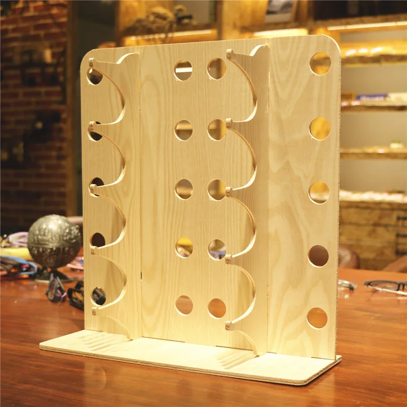 Multi Layers Wooden Sunglass Eyeglasses Display Stands Shelf Glasses Display Show Stand Holder Rack Jewelry Glasses Showcase wooden metal earring stand ear studs display holder rack hanging jewelry shelf organizer box for women storage counter shows