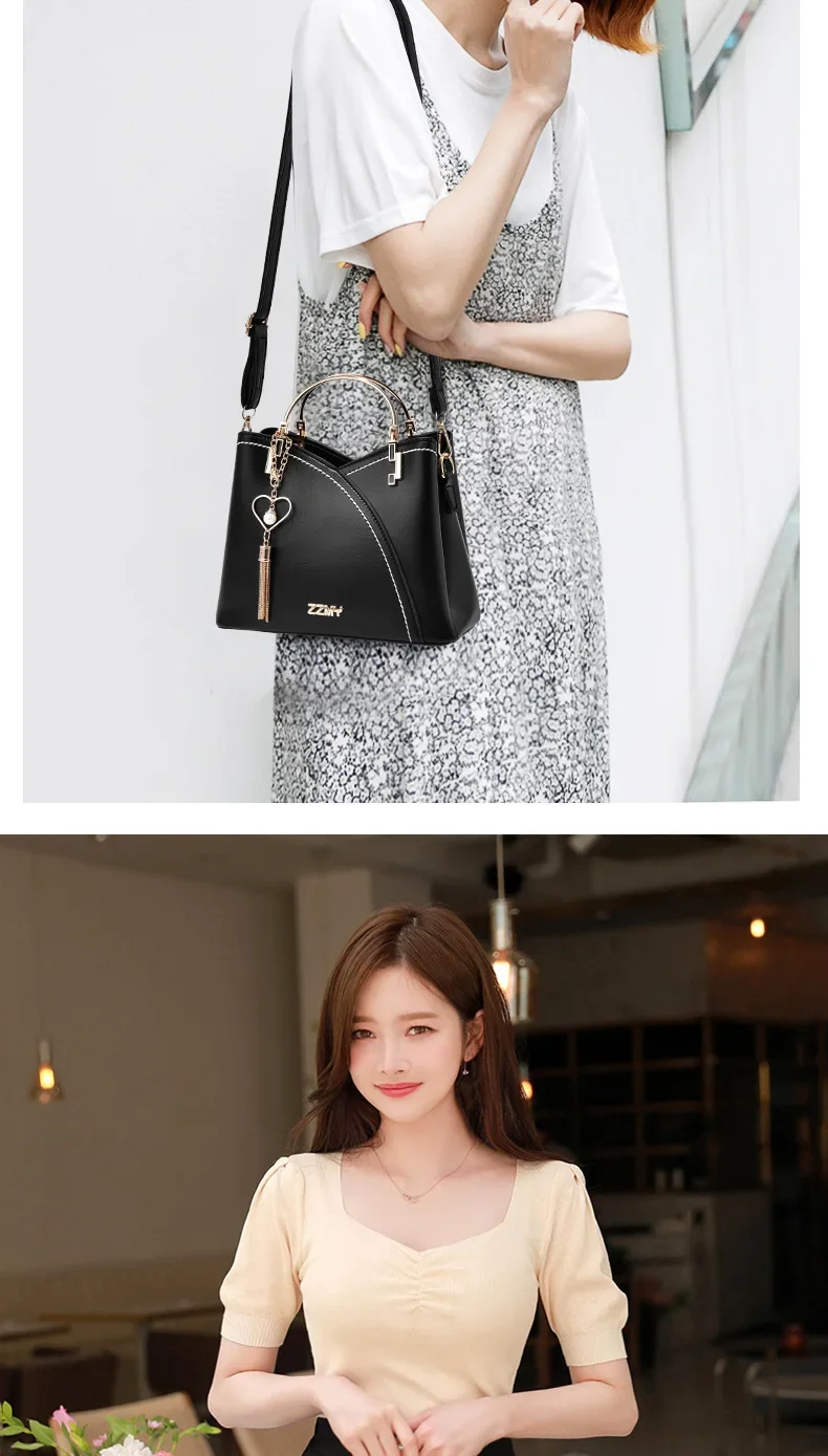 Trendy High-end Feel Women's Shoulder Bag 2021 New Color Blocking Large Capacity Fashionable Single Shoulder