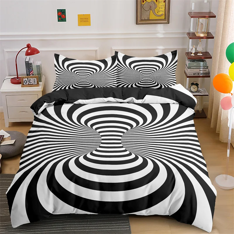 Loussiesd Set Di Biancheria Da Letto Moderno Astratto Set Copripiumino