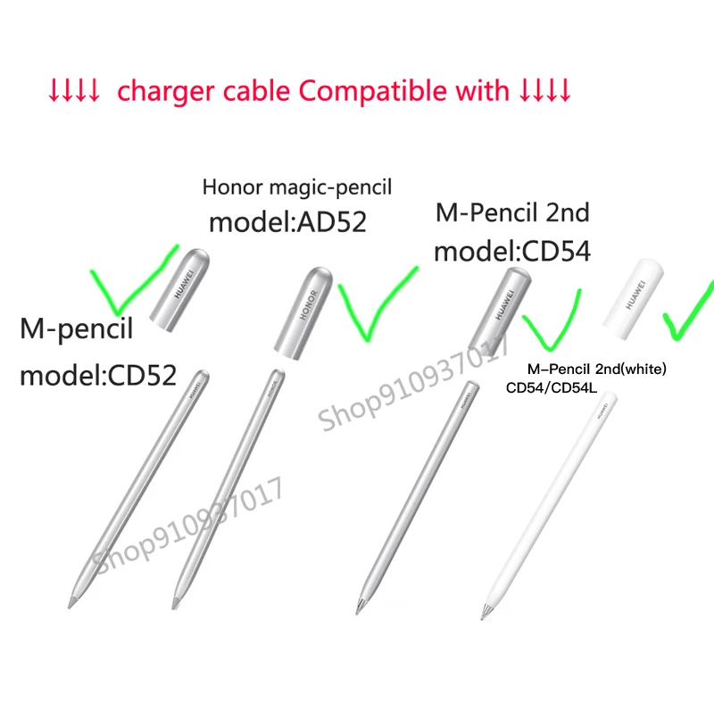 Magnetic Cable For Huawei M-Pencil Honor Magic Pencil Charging Cable Charger Adapter C-CD52 CD54 -Adapter With Retail Package 3