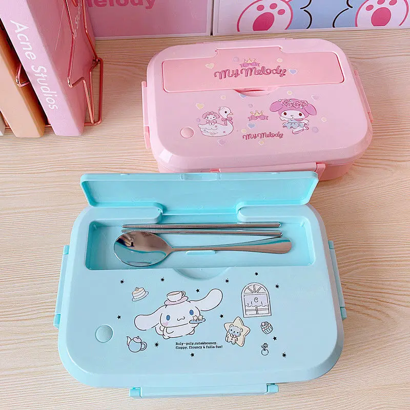 Sanrio Kawaii Pochacco Lunch Box Hello Kitty Kuromi Student Office Worker  Portable Cartoon 1200ML Portable Fresh Lunch Box Gift - AliExpress