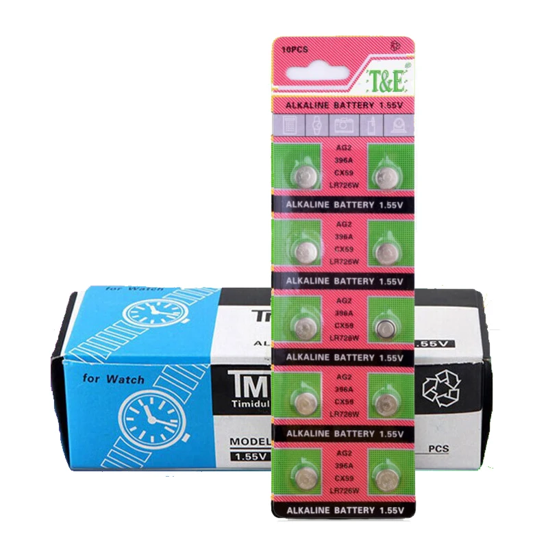 

Кнопочные батарейки AG2 LR726 200, 396 шт. = 20 карт, щелочные батарейки SR726 196, батарейки 1,55 в SG2 SR9 726 LR59 для часов, игрушек, пультов дистанционного упра...