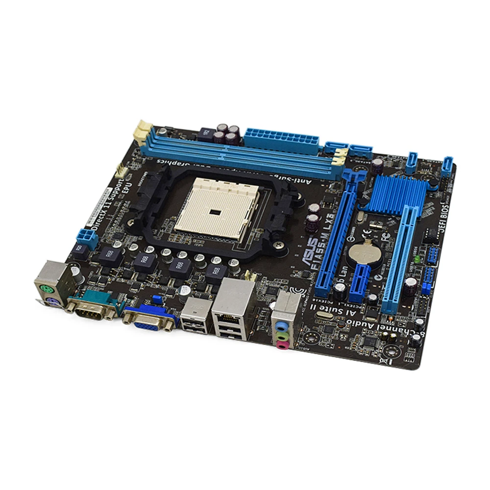 Фото Материнская плата ASUS F1A55-M LX3 с чипсетом AMD A55, разъем AMD FM1, подходит для процессоров AMD серии a, APU серии E. №3